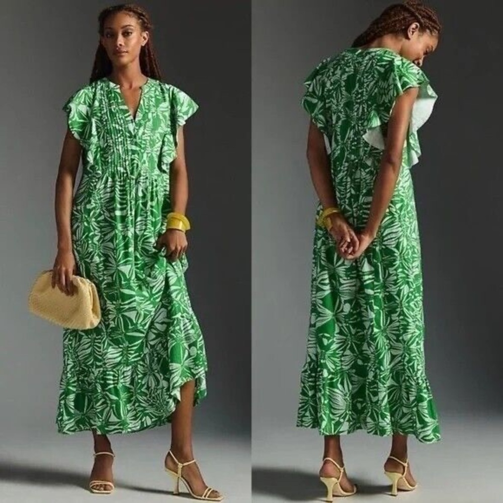 Anthropologie Maeve Cassandra maxi shirt dress - 1X